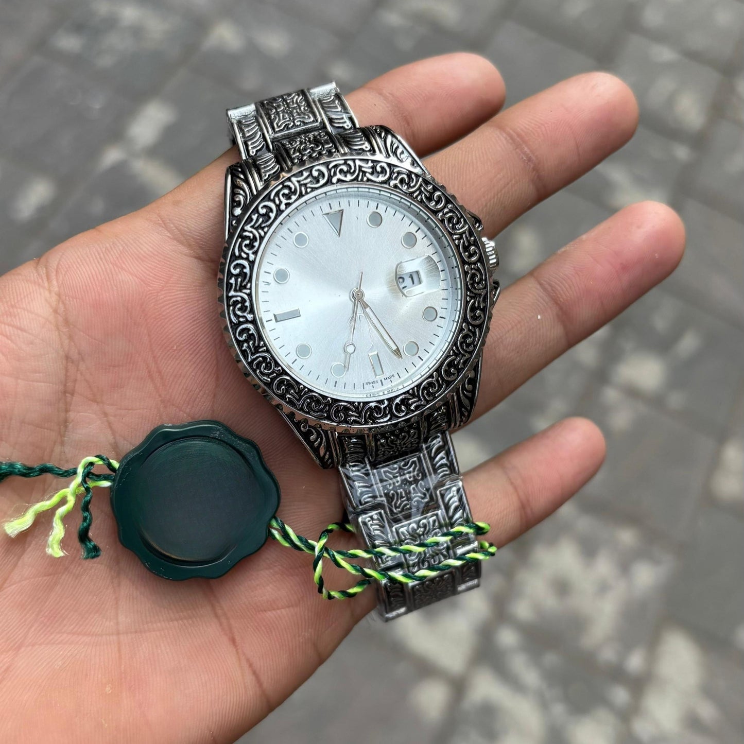 One of The Most White Dial Handmade Design Men's Watch