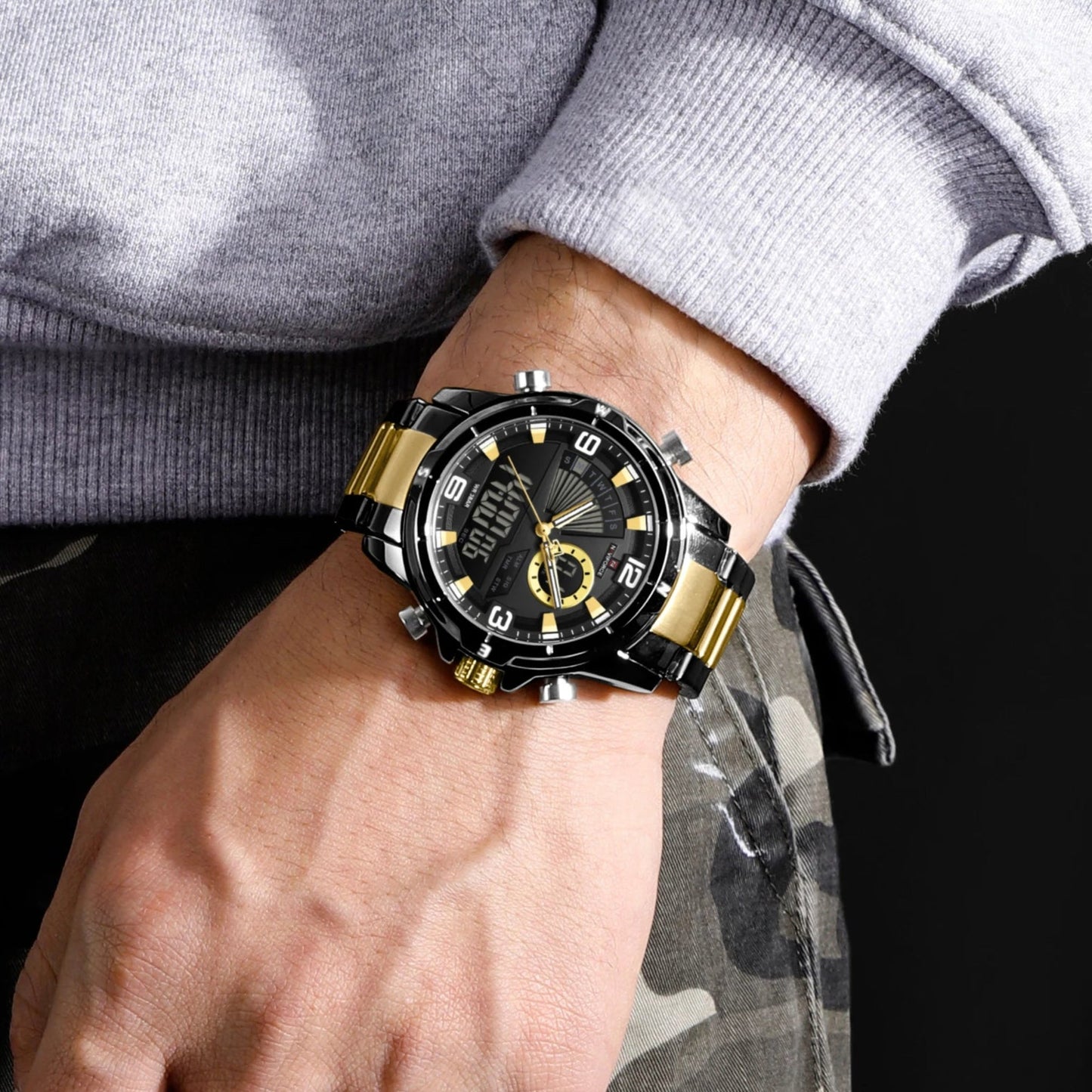 Naviforce Cavalier Gold Watch NF9257