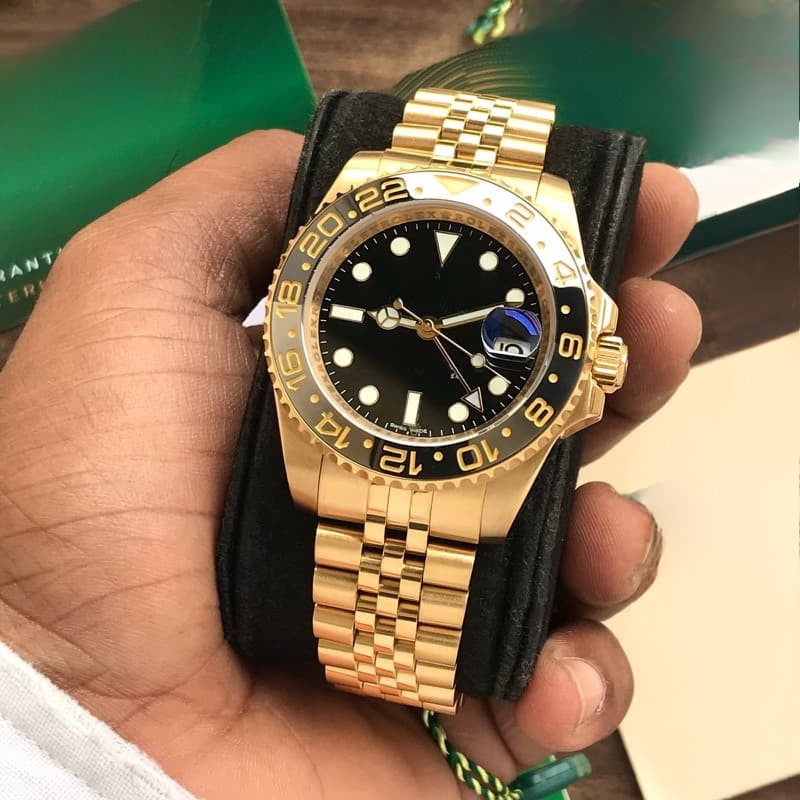 GMT-Master II Black Dial Automatic Watch For Men's