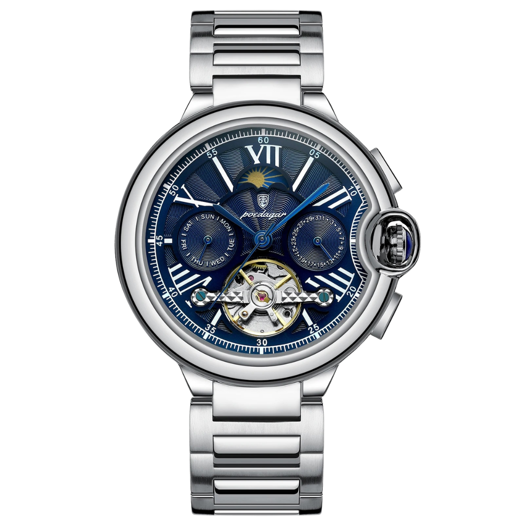 Poedagar Olympus® Watch - Skeleton Automatic