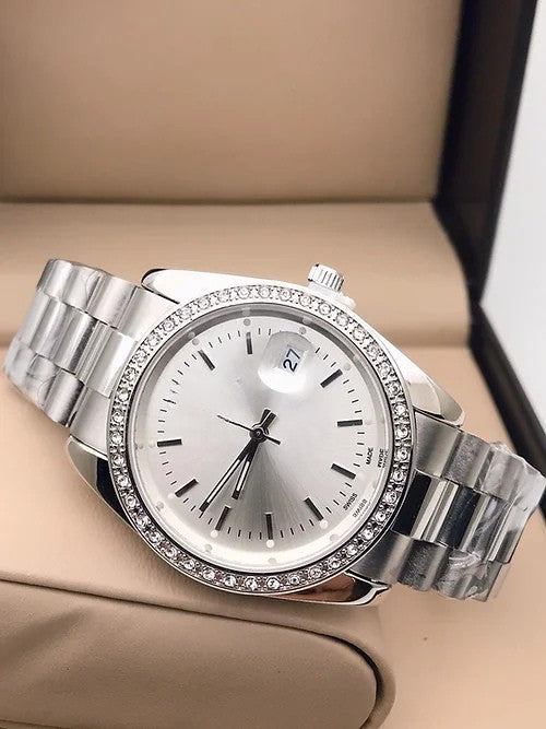 Gray Dial Metal Belt Men's watch