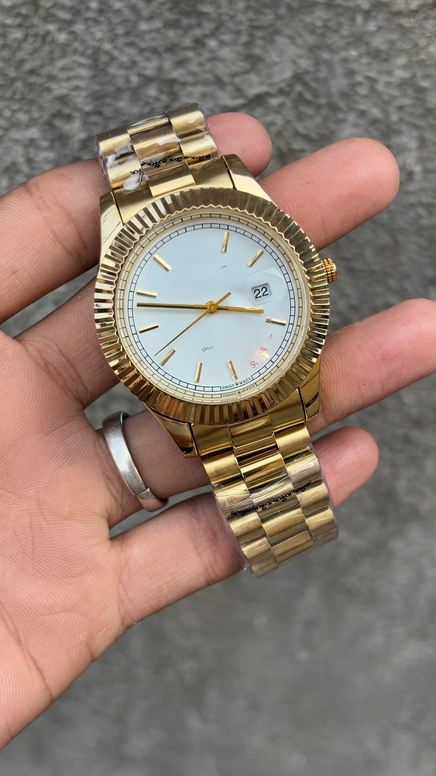 Datejust White Dial Analog Watch For Men's