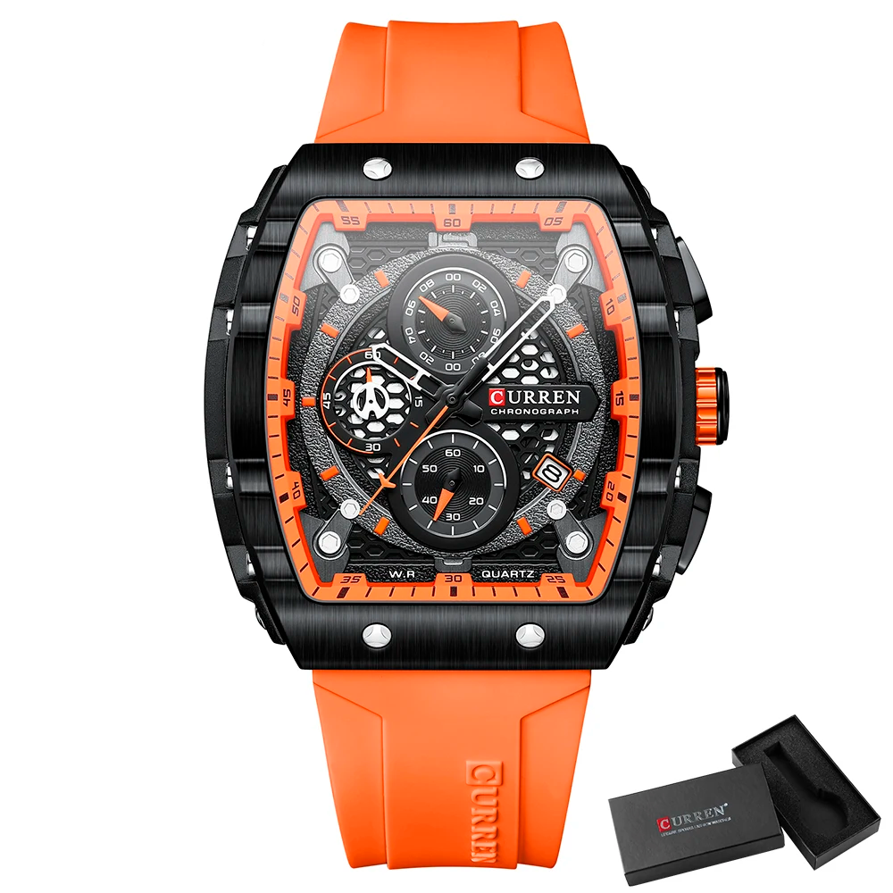 Curren Regent Orange Men's Watch