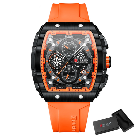 Curren Regent Orange Men's Watch