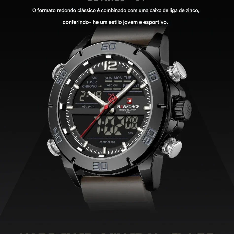 Naviforce Titan Black Sports Watch NF9253T