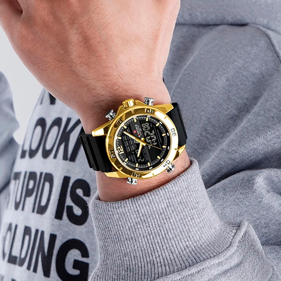 Naviforce Titan Gold Sport Watch NF9253T