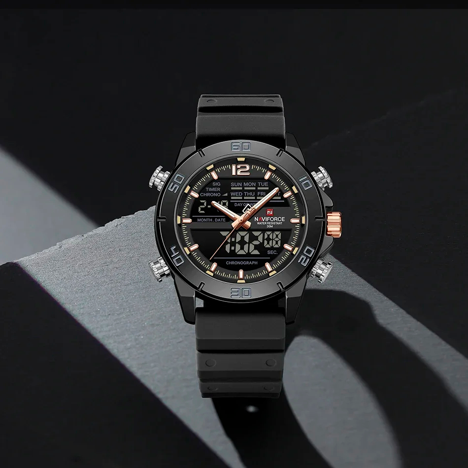 Naviforce Titan Black Sports Watch NF9253T