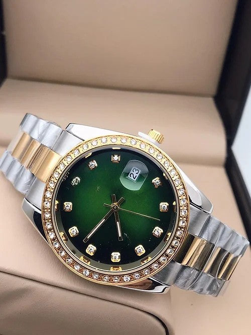 Green Dial Metal Belt G&S Men’s Watch