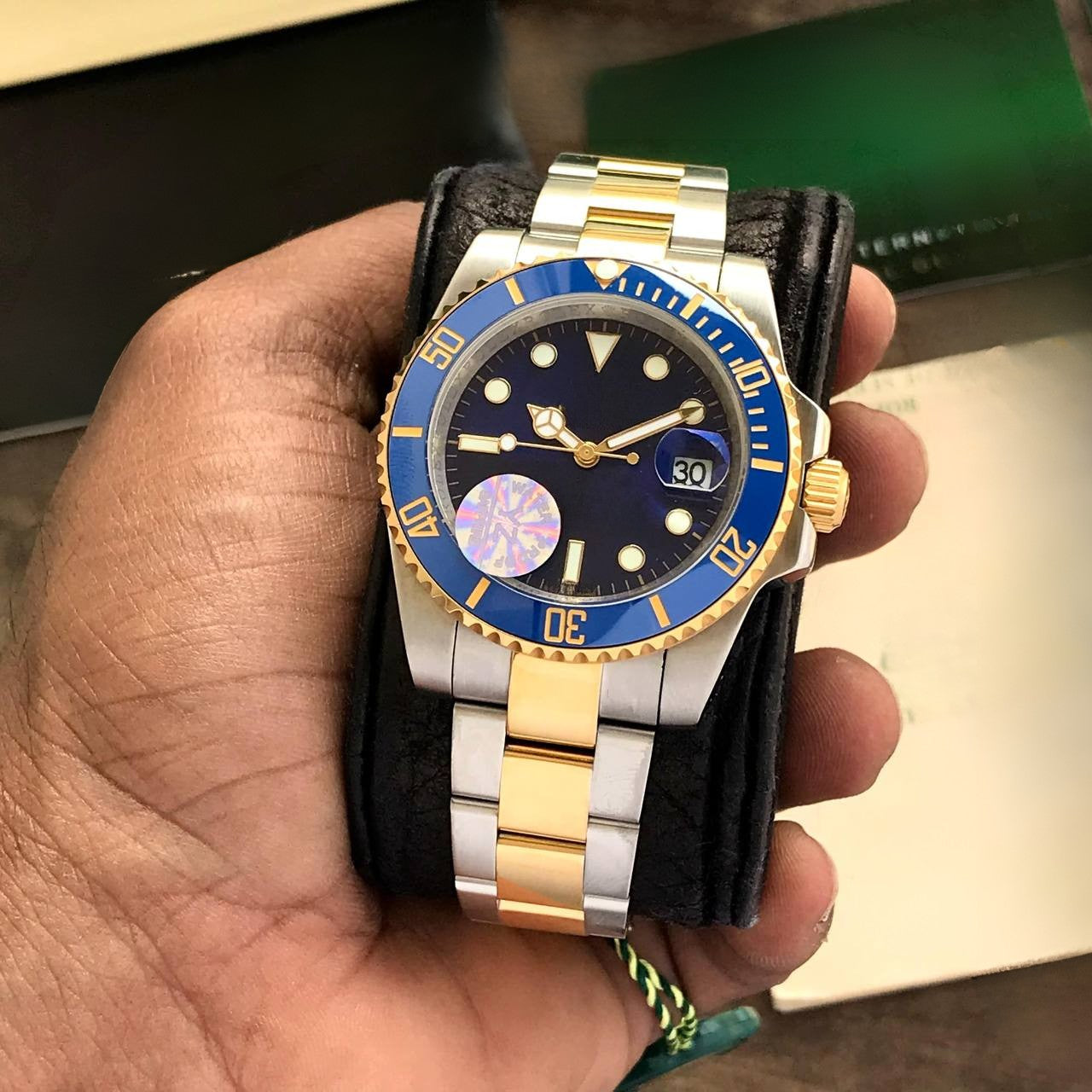 Submariner Analog Blue Dial Round Men's Watch